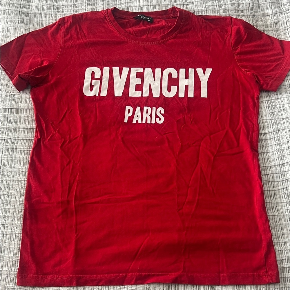 Givenchy Bold Red Short Sleeve Tee